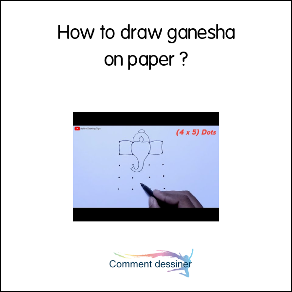 How to draw ganesha on paper